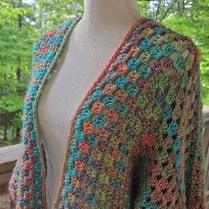 Handmade Crochet Womens Cardigan Sweater
